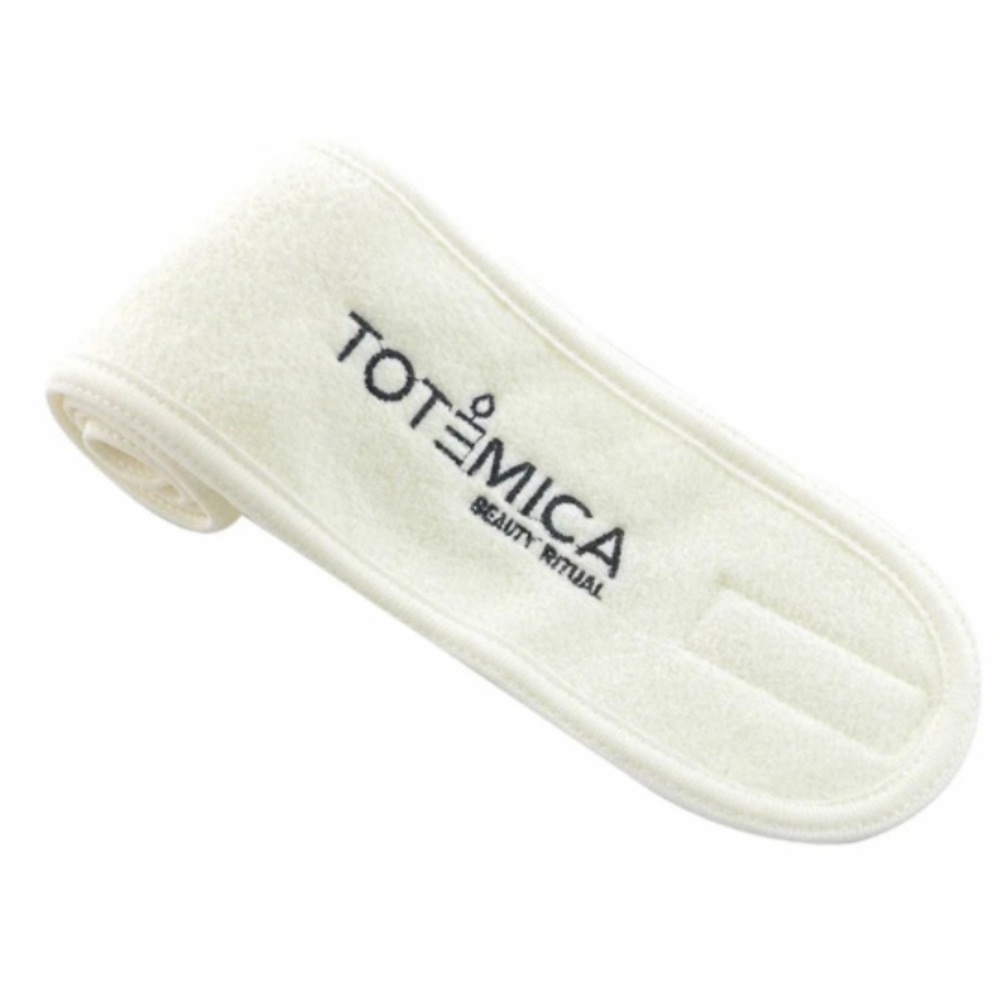 Spa Soft TOTEMICA Cream Headband Velcro Keeps Hair Back | Face Washing Makeup